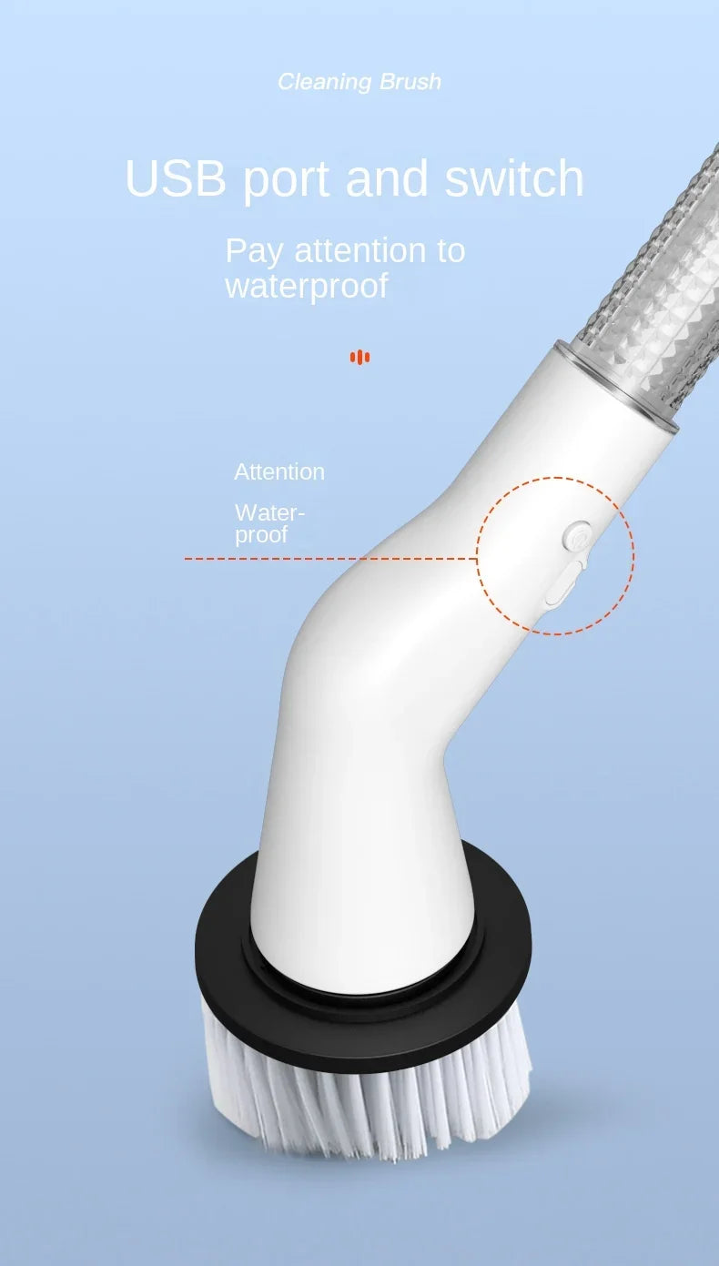Brosse Electrique de Nettoyage 5-en-1 Nettoyez sans effort